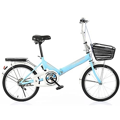 Folding Bike : Dual Disc Brake Folding Bike, Comfortable Mobile Portable Compact Lightweight Bikes Adult Student Lightweight Bike, D