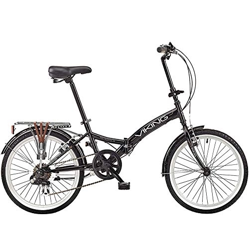 Folding Bike : DULPLAY 20 Inch 6 Speed Folding Bike, Lightweight City Bicycle, Foldable Bicycle, Full Suspension Unisex Black 20 Inch