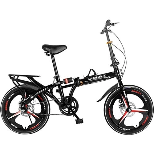 Folding Bike : DX Bicycle Bike Children Folding Male and Female Road Studen Driving Ultralight Portable Variable Speed 200b u200bDouble Disc Brake Shock Absorbe 20 Inch