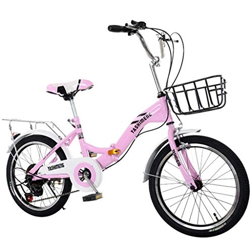 Folding Bike : DX Bicycle Bike Pin Girl Princes Kids Folding Schoolgirls Going To Schoo Suitable Ladie