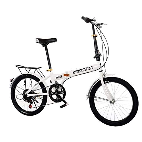 Folding Bike : DYB 20 Inch Adult Outdoor Bike Variable Speed Folding Bicycle Student Suspension Mountain Bike Park Travel Bicycle Outdoor Leisure Bicycle