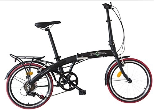Folding Bike : ECOSMO 20" Lightweight Alloy Folding City Bike Bicycle, 11.5kg, £20 off - 20AF09BL