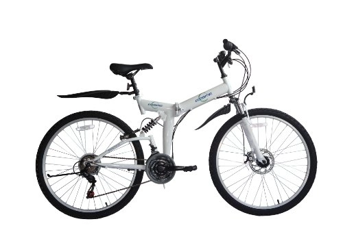 Folding Bike : ECOSMO 26" Folding Mountain Bicycle Bike 21SP SHIMANO, £45 Off - 26SF02W