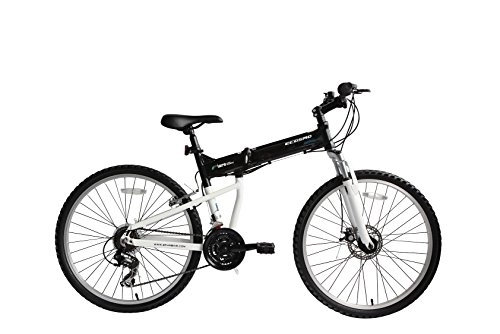 Folding Bike : ECOSMO 26" Wheels New Aluminium Folding MTB Bicycle Bike SHIMANO- 26AF18BL