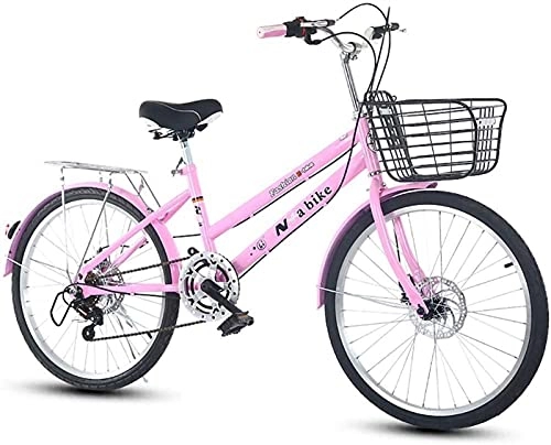 Folding Bike : Eortzzpc Foldable Bicycle, Lightweight Commuter City Bike 7 Speed Easy to Install for Adult Unisex, Multiple Colors (Color : A, Size : 22IN)