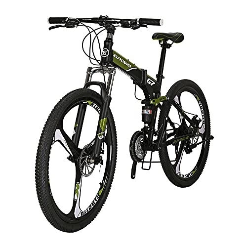 Folding Bike : Eurobike G7 27.5inch Folding Bikes Mag Wheel Mountain bikes For Adult Green