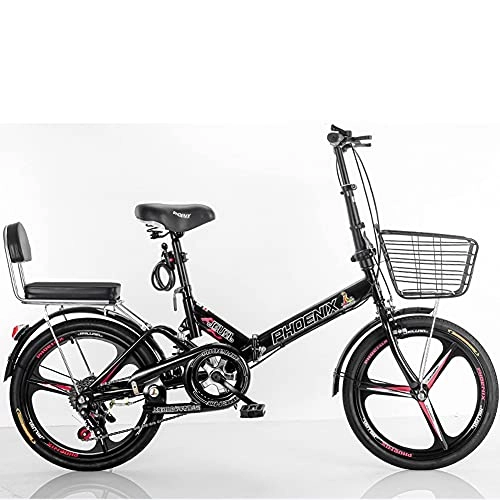 Folding Bike : FBDGNG Folding Bike for Adults, Lightweight Mountain Bikes Bicycles Strong Alloy Frame with Disc brake, 16 20 inches