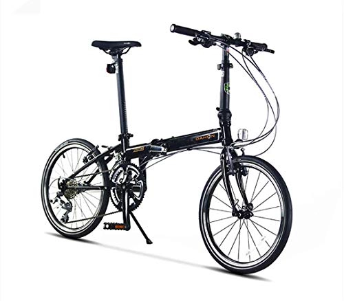 Folding Bike : FEE-ZC Universal City Bike 20 Inch 18-Speed Commuter Bicycle Fold Aluminum Alloy Brake For Unisex Adult
