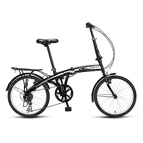 Folding Bike : Ffshop Folding Bikes Adult Ultralight Portable Folding Bicycle Can Be Placed in the Car Trunk Bicycle Damping Bicycle