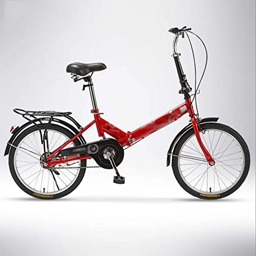 Folding Bike : Ffshop Folding Bikes Ultra-light Adult Portable Folding Bicycle Small Speed Bicycle Damping Bicycle (Color : B)