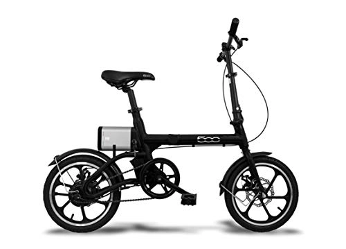 Folding Bike : Fiat F16 Unisex Folding Bicycle - Adult, Black, One Size