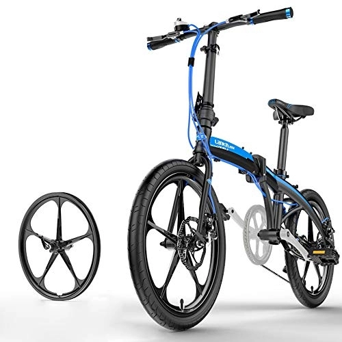 Folding Bike : Foldable Bicycle 20 Inches Ultra Light Aluminum Alloy Variable Speed Double Disc Brake Foldable Bicycle Small And Light Men's And Women's Bicycle 8 Seconds Folding Load 200kg