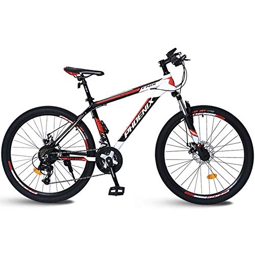 Folding Bike : Foldable Mountain Bicycle, 26"Foldable High Carbon Steel Frame Double Disc Brake Bicycle 24 Speed Double Shock Absorption Men And Women Variable Speed Mountain Bike