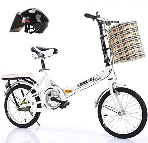Folding Bike : Folding Bicycle Adult 16 Inch Children Ultra Light Aluminum Alloy Mini Portable Bicycle Suitable For Traveling In The Wild City, 006