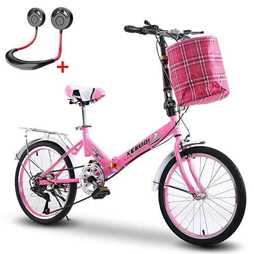 Folding Bike : Folding Bicycle Adult 20 Inch 7 Speed Children Ultra Light Aluminum Alloy Mini Portable Bicycle Suitable For Traveling In The Wild City, 009