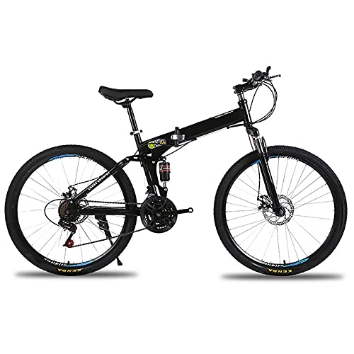 Folding Bike : Folding Bicycle, Mountain Adult 24 Inch, 26 Inch Variable Speed Bicycle Mountain Bike Adult Student Lightweight Bike, C, 26 inches