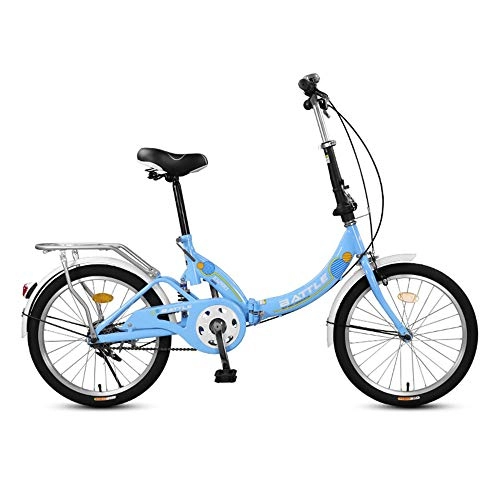 Folding Bike : Folding Bicycles, Aluminum Alloy Bicycles, 20-inch Tires, Compact and Portable, Used for Commuting to Work, Suitable for Adults and Students / C / As Shown