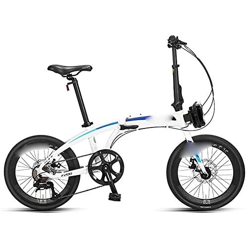 Folding Bike : Folding Bike for Adults, Adult Mountain Bike, High-Carbon Steel Frame Dual Full Suspension Dual Disc Brake, Outdoor Bicycle for Daily Use Trip Long Journey / A