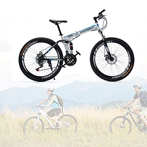 Folding Bike : Folding Bike for Adults, Premium Mountain Bike - Alloy Frame Bicycle for Boys, Girls, Men and Women - 24 27 Speed Gear, 24 26 inch / B / 24speed / 24inch