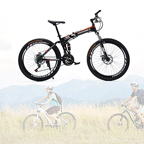 Folding Bike : Folding Bike for Adults, Premium Mountain Bike - Alloy Frame Bicycle for Boys, Girls, Men and Women - 24 27 Speed Gear, 24 26 inch / C / 24speed / 24inch