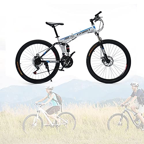Folding Bike : Folding Bike for Adults, Premium Mountain Bike - Alloy Frame Bicycle for Boys, Girls, Men and Women - 24 27 Speed Gear, 24 26 inch / E / 24speed / 24inch