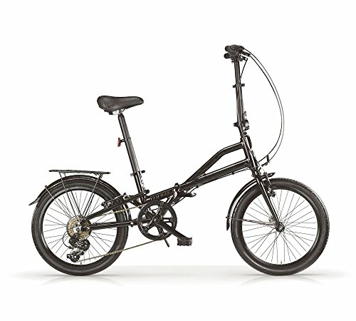Folding Bike : Folding bike MBM Metr, steel frame, adjustable handlebar, 20 inch wheels, 6 speed, two colours available (Black)