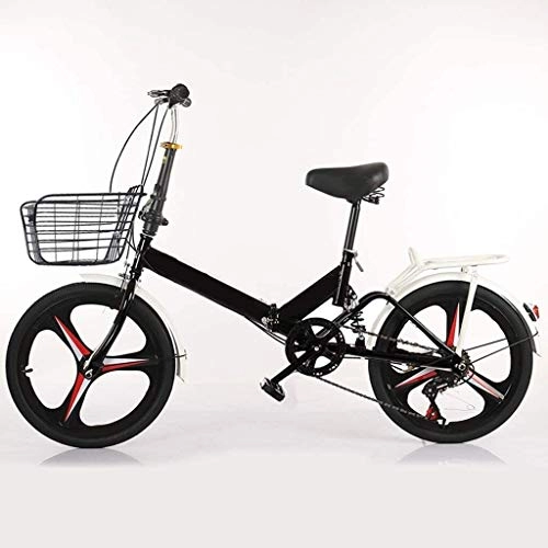 Folding Bike : Folding Bike Mountain Bicycle 20in Variable Speed Adult Student Outdoors Sport Cycling High Carbon Steel Portable Foldable Bike for Men Women Lightweight Folding Casual Damping Bicycle ( Color : B )