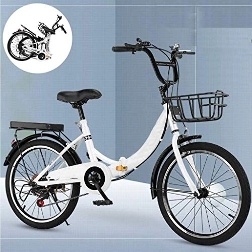 Folding Bike : Folding Bike Mountain Bicycle Cruiser Adult Student Outdoors Sport Cycling Ultralight Portable Foldable Bike for Men Women Lightweight Folding Casual Damping Bicycle ( Color : 6 Speed , Size : 24in )