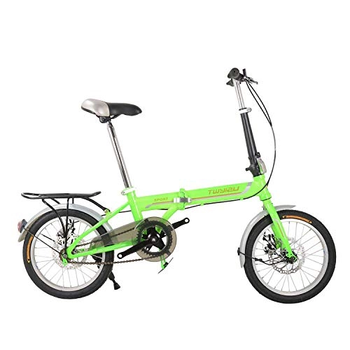 Folding Bike : Folding Bike Skid Folding Car Children's Bike 20inch Fluorescentgreen