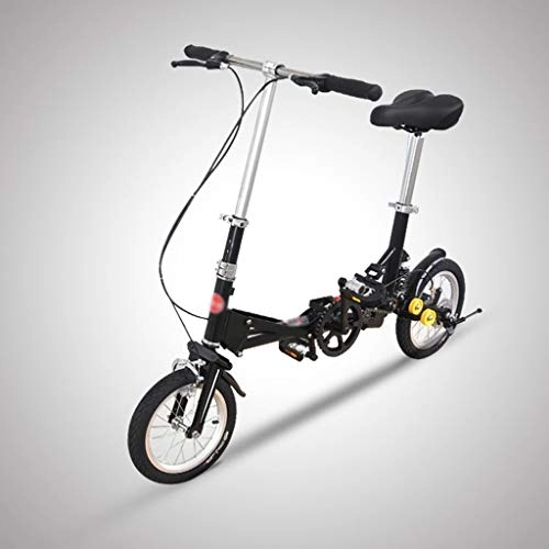 Folding Bike : Folding Bikes 14-inch Folding and Convenient Bicycle Can Be Freely Cycled On the Bus and Subway Damping Bicycle