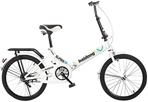 Folding Bike : Folding Bikes, 20 Inch Mini Portable Student Comfort Speed Wheel Folding Bike For Men Women Lightweight Folding Casual Bicycle