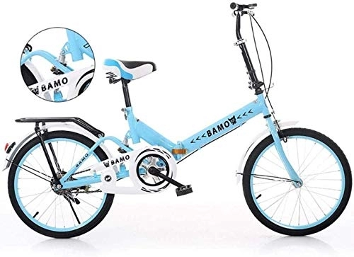 Folding Bike : Folding Bikes, 20 inch Variable Speed Bicycle Lightweight Suspension Anti-Slip for Men and Women, with Load-Bearing Rear Frame 6-27, D1 fengong (Color : D1)