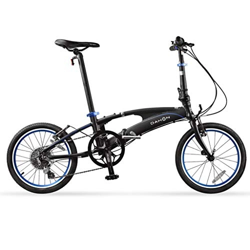 Folding Bike : Folding Bikes Bicycle Folding Bicycle Unisex 18 Inch Wheel Set 8-speed Variable Speed Ultra-light Aluminum Alloy Bicycle (Color : Black, Size : 149 * 33 * 107cm)