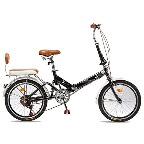 Folding Bike : Folding Bikes Bicycles portable foldable bicycles mountain shift sports bicycles lightweight small adult working bicycles (Color : Black, Size : 150 * 10 * 110cm)