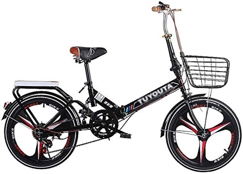 Folding Bike : Folding Bikes Folding Bicycle Adult Men And Women Shock Absorber Bicycle Teenager Students Ordinary Bicycle High Carbon Steel Frame Comfortable Bicycle