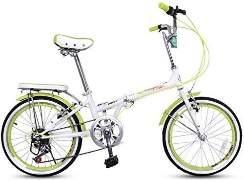 Folding Bike : Folding Bikes Folding Bicycle Adult Men And Women Ultra Light Mountain Bike Portable Small Bicycle 20 Inch Speed 7 Speed High Carbon Steel
