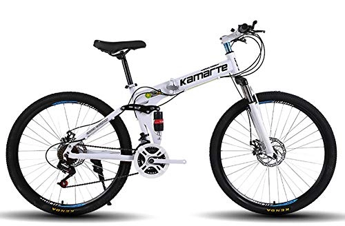 Folding Bike : Folding Bikes for Adults Foldable Bicycle Exercise Mountain Kids' Bmx Cycling 24 / 26 Inches Suitable for 145-185CM Height, Body Weight ? 130kg (24 inch / 24 speed, A)