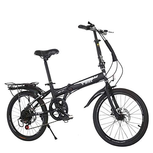 Folding Bike : Folding Bikes for Adults Men And Women Lightweight, Folding Bike City Mini Compact Bike Bicycle, Low Rider Bycicles with V Brake AQUILA1125