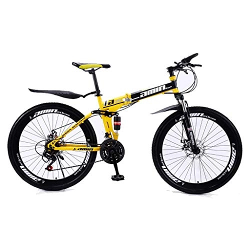 Folding Bike : Folding Mountain Bike for Adult Men And Women, Sports Mountain Bike, MTB with 21 / 24 / 27 / 30-Stage Shift, 26 Inch, 30 speed