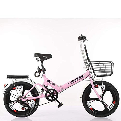 Folding Bike : Folding Mountain Bike, Mini Portable Bicycle, Variable Speed High-carbon Steel MTB For Adult Teens Unisex Student AQUILA1125 (Color : C)