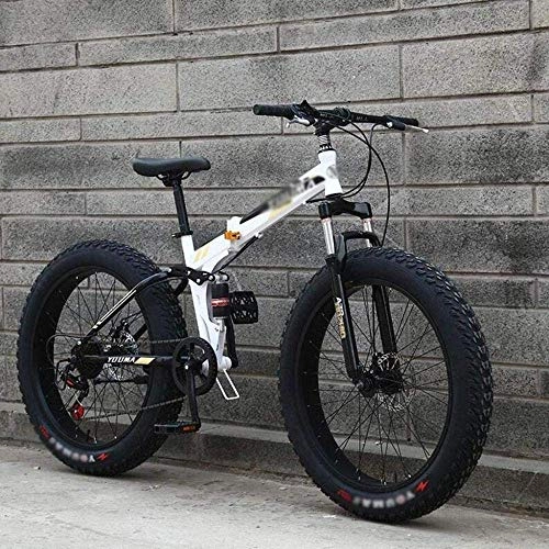Folding Bike : Folding Snowmobiles, Mountain Bikes with Extra-Large Tires, Unisex Bicycles Off-Road Bike, Adult Gearshift Bikes Mountain Bikes Racing Bike 7-10, 24Inch 7Speed SHIYUE (Color : 24inch 7speed)