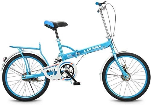 Folding Bike : FTFTO Living Equipment Portable Carbike Permanent Folding Bike Bicycle Adult Students Ultra light Portable Women's 20 inch City Riding With Basket