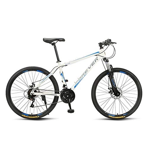 Folding Bike : FUFU Mountain Bike Bicycle Adult Student Outdoors Sport Cycling 24 Inch Road Folding Bikes Exercise 24-Speed for Men And Women (Color : Blue)