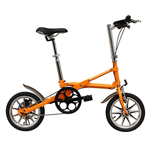 Folding Bike : FUJGYLGL Adults Folding Bicycles, Foldable Bikes Variable Speed Student Small Wheel Gift Bike Bicycle with Disc Brake and Shock Absorption