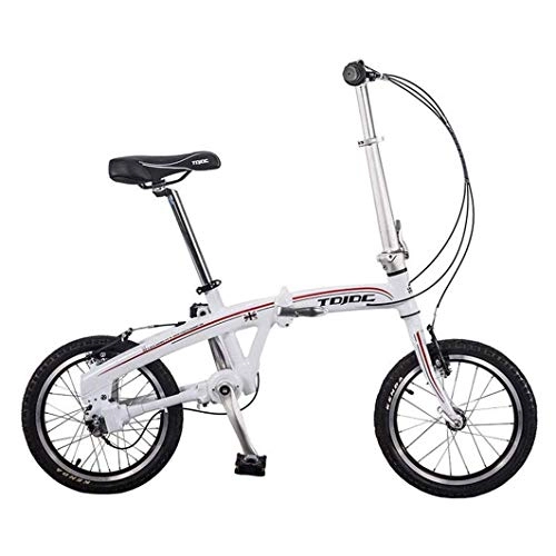 Folding Bike : FUJGYLGL Student Folding Bicycles, Foldable Bikes Men's and Women's Lightweight Children's School Foldable Bicycle