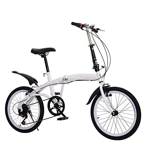 Folding Bike : FYHCY Folding Bike, 18 Inch Adult Folding Bike, 6-Speed Folding Bike, Camping City Bike A