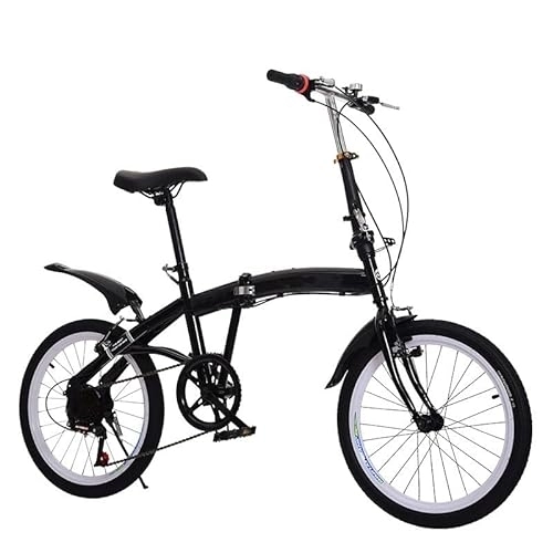 Folding Bike : FYHCY Folding Bike, 18 Inch Adult Folding Bike, 6-Speed Folding Bike, Camping City Bike C