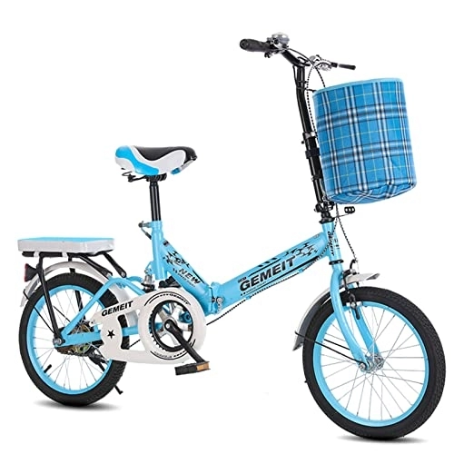 Folding Bike : FYLZW Folding Bicycle, Adult Children Ultra Light Aluminum Alloy Mini Portable Bicycle Suitable For Traveling In The Wild City 20-Inch