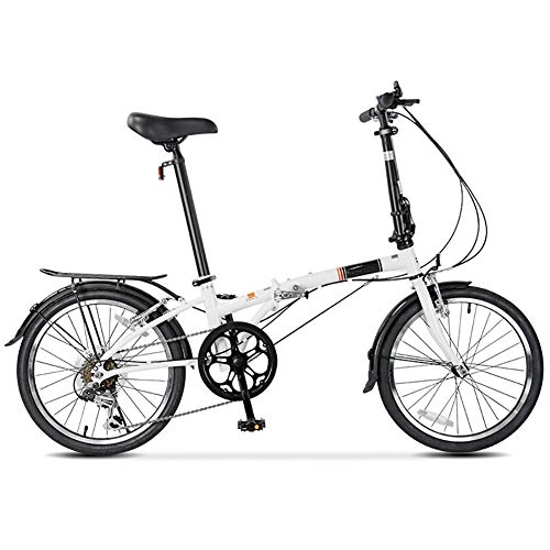 Folding Bike : GDZFY 7 Speed Foldable Bike Lightweight For Men Women, Compact Bicycle Urban Commuter, 20in Suspension Folding Bike A 20in