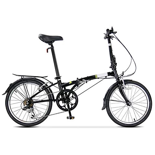 Folding Bike : GDZFY 7 Speed Foldable Bike Lightweight For Men Women, Compact Bicycle Urban Commuter, 20in Suspension Folding Bike B 20in